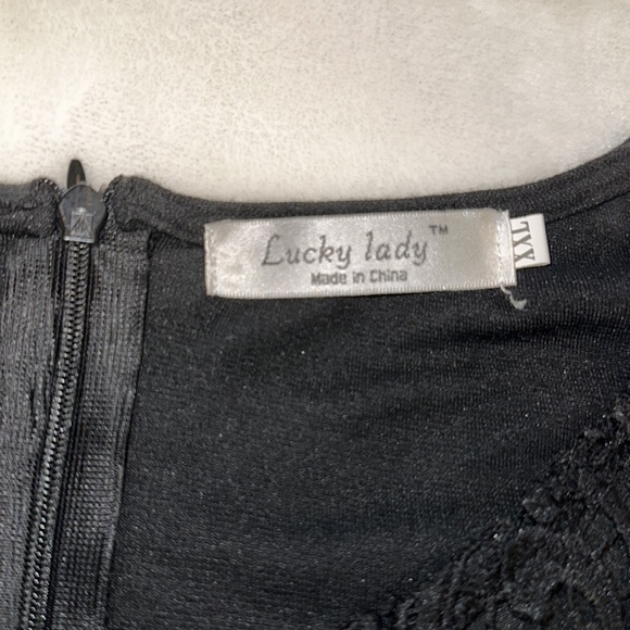 Lucky Lady sleeveless blouse black size xxl - Picture 3 of 5